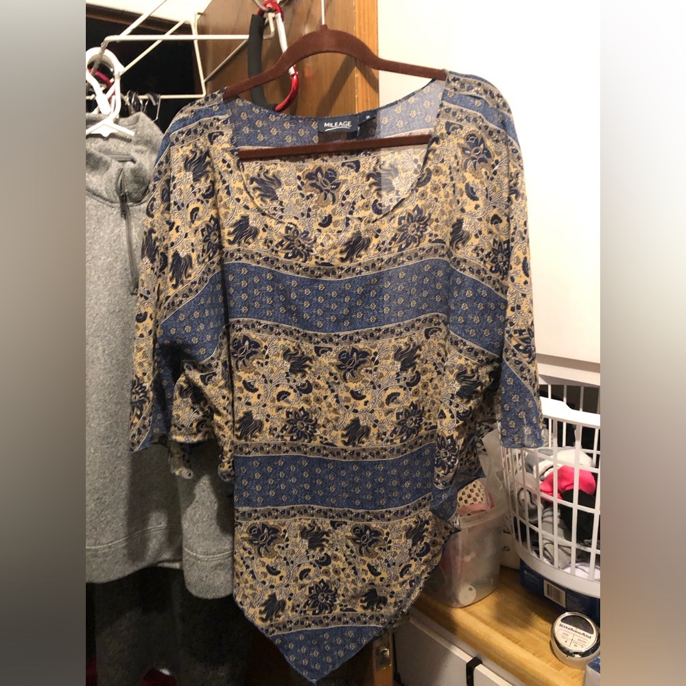 Mileage Triangular Poncho (A) - 793 $15 or $12 w/offer
